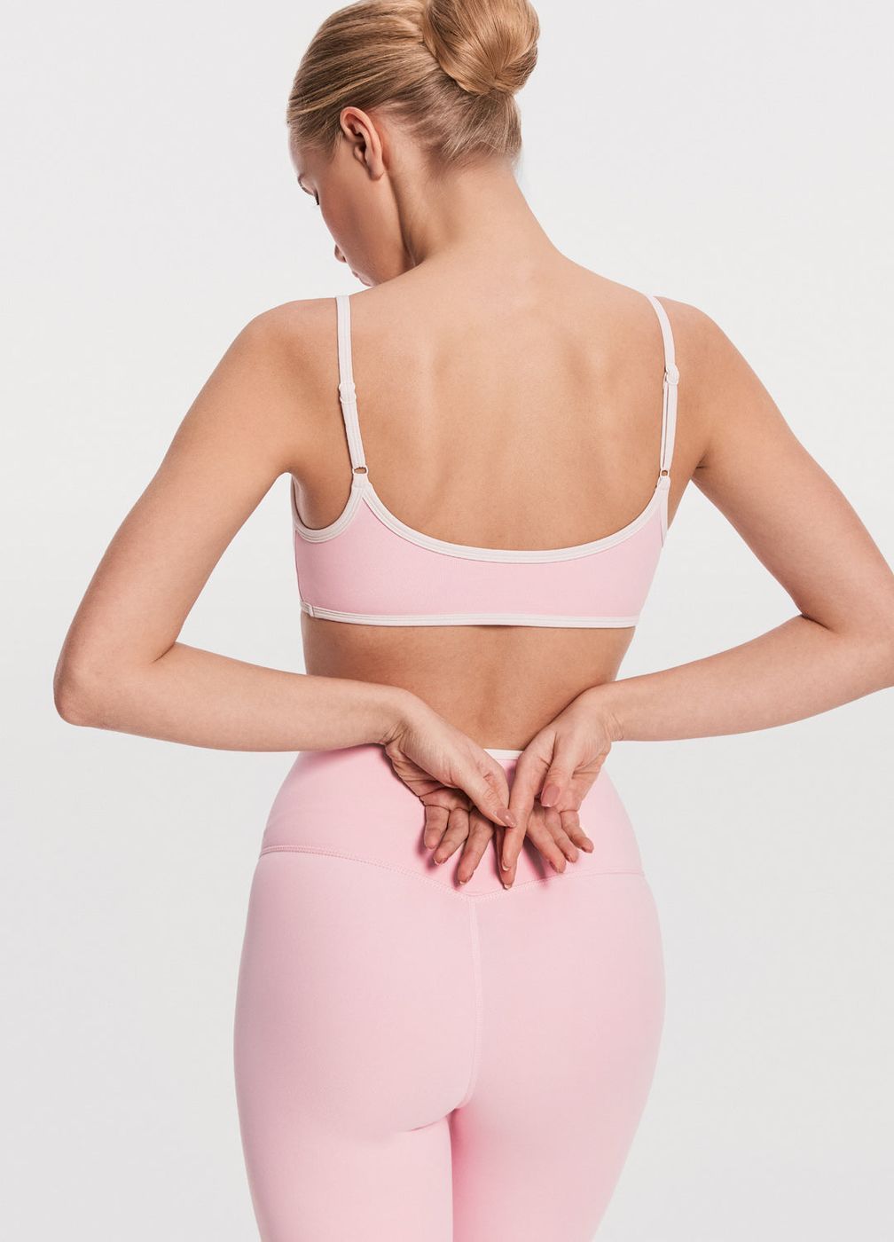 Strappy Scoop Top in Ballet Pink, second view