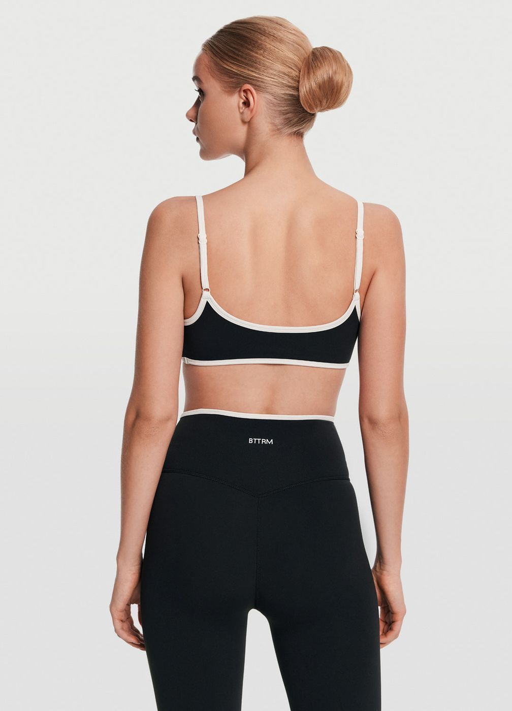 Strappy Scoop Top in Black, detail