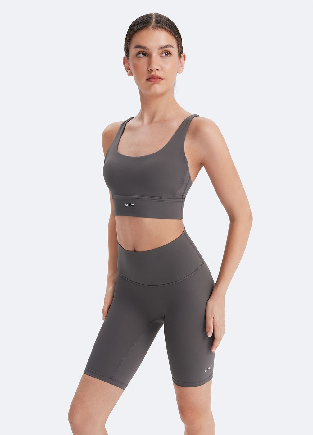 Strappy Sports Bra in Gray, detail