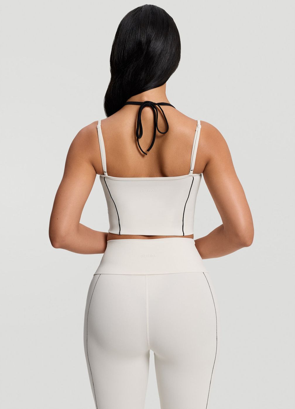Strappy Top in Ivory, detail