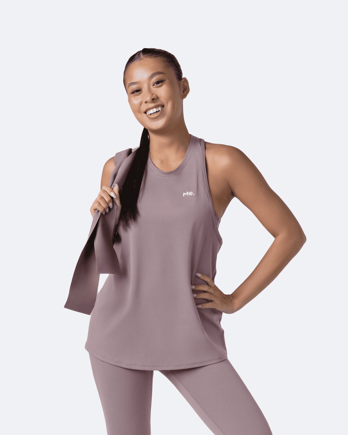 Tank Top in Dusty Pink, front view