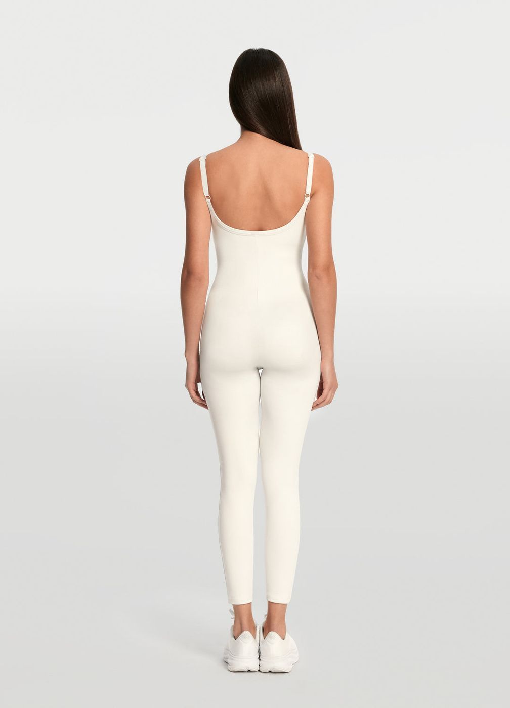 Thin Strap Onesie in White, second view