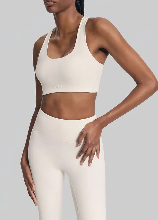 Ultimate Mesh Top in Ivory, front view