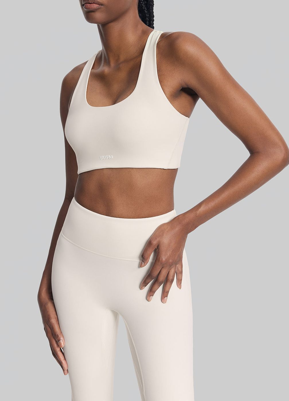 Ultimate Mesh Top in Ivory, front view