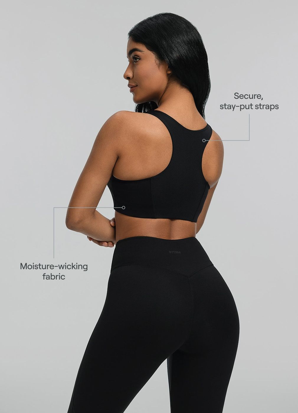 Ultimate Mesh Top in Black, second view