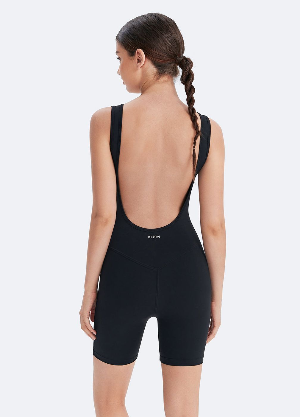 Waist-contouring Bodysuit in Inky Black, detail