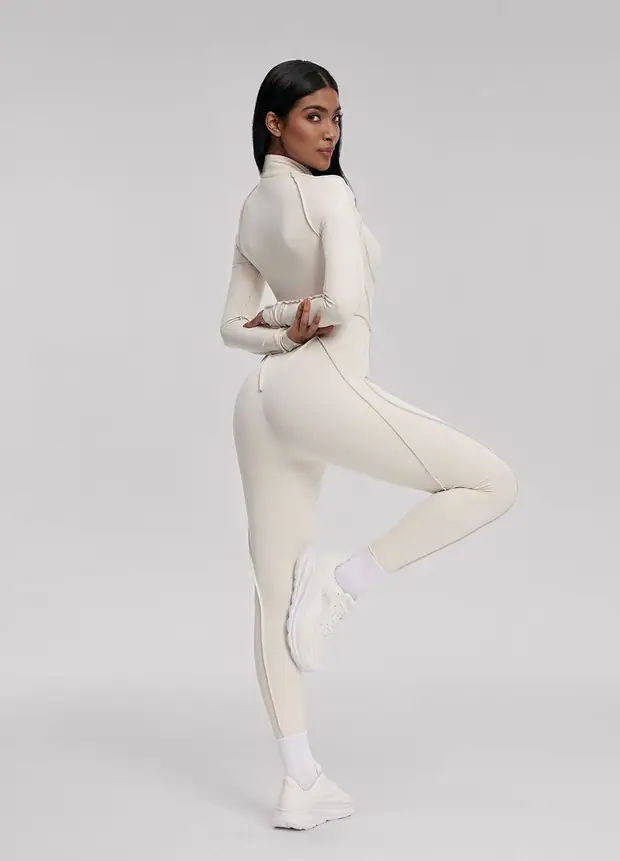 A Nolani sample photographed full length against a plain ground